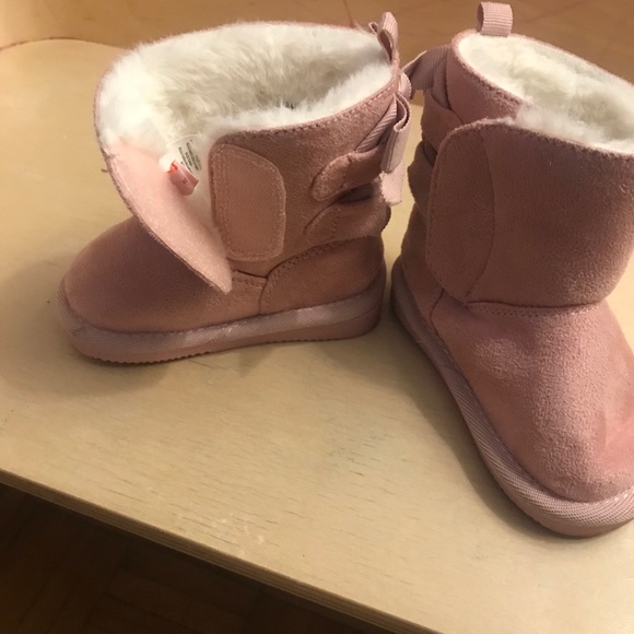 Baby girl snow boots size 4 toddler - Picture 3 of 4